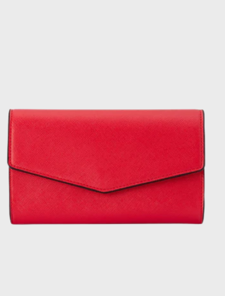 Nic Envelope Clutch - Red