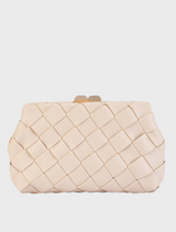 Quinn Woven Clutch - Natural