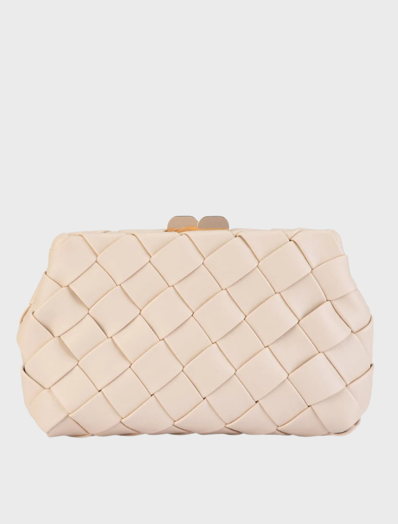 Quinn Woven Clutch - Natural