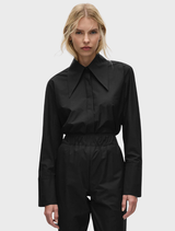 Peak Collar Shirt - Black