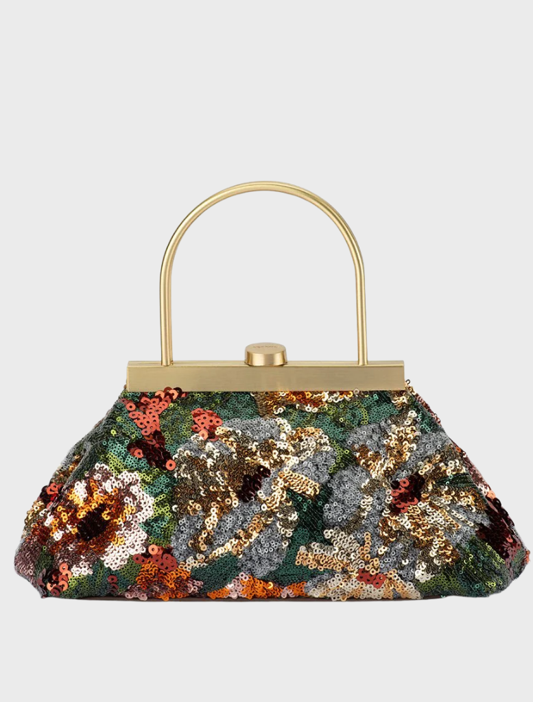 Audrey Sequin Top Handle - Bronze