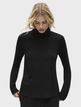 Turtle Neck Top - Black