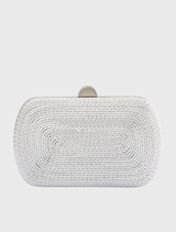 Martina Rope Clutch – Silver