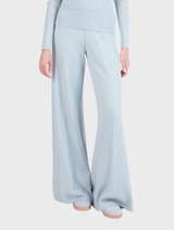Solid Knitted Pants - Sky