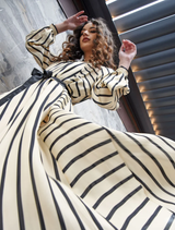 Blurred Lines Dress - Stripes