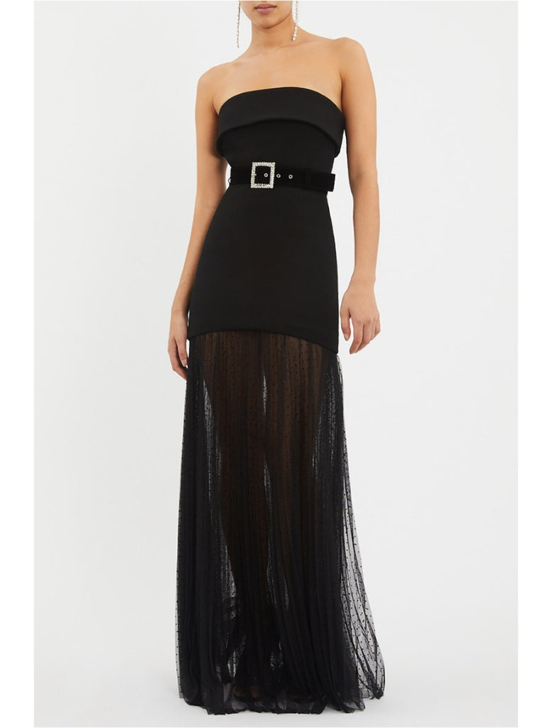 Yvonne Strapless Gown - Black