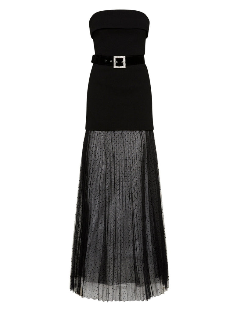 Yvonne Strapless Gown - Black