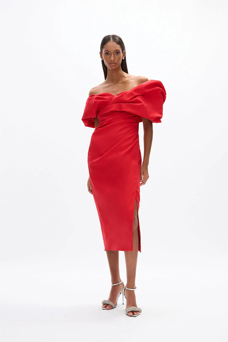 Gia Dress - Bright red