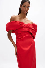 Gia Dress - Bright red