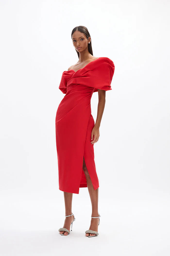 Gia Dress - Bright red