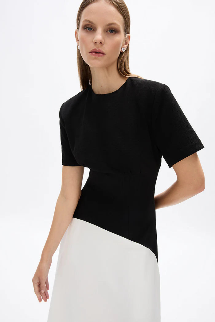 Dover Dress - Black/white