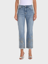 Woven Denim Pant - Blue