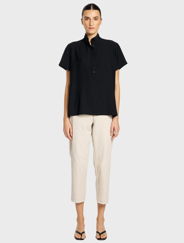 Micro Denier Resort Top - Black