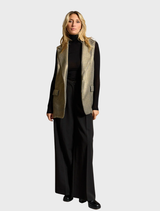 Valeria Sleeveless Jacket - Gold