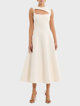 Freyja Midi Dress - Cream