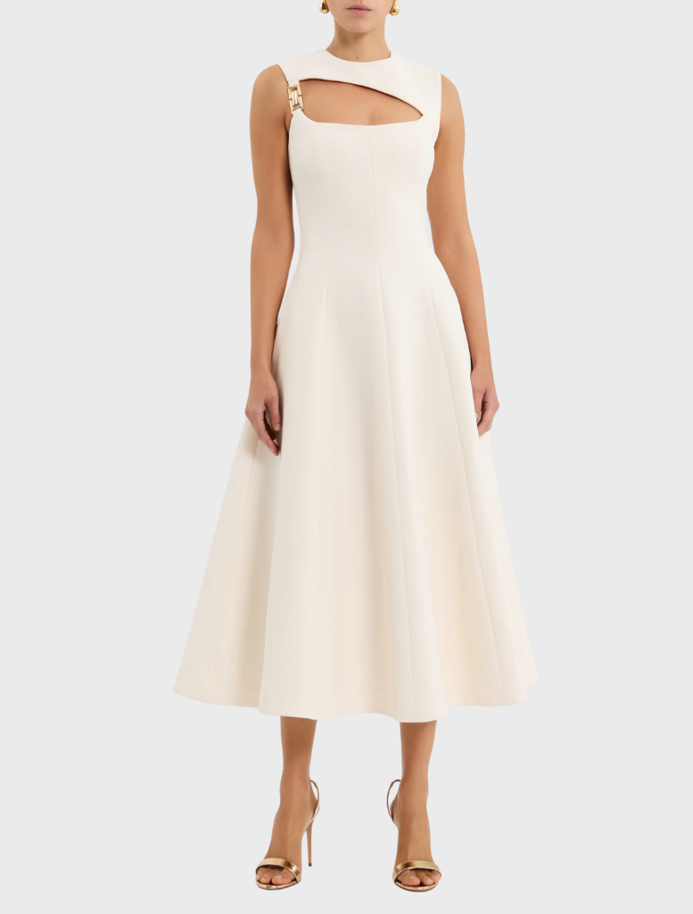 Freyja Midi Dress - Cream