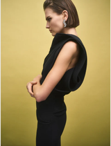 Rowana One Shoulder Gown - Black