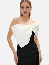 Kace Dress - Ivory/Black
