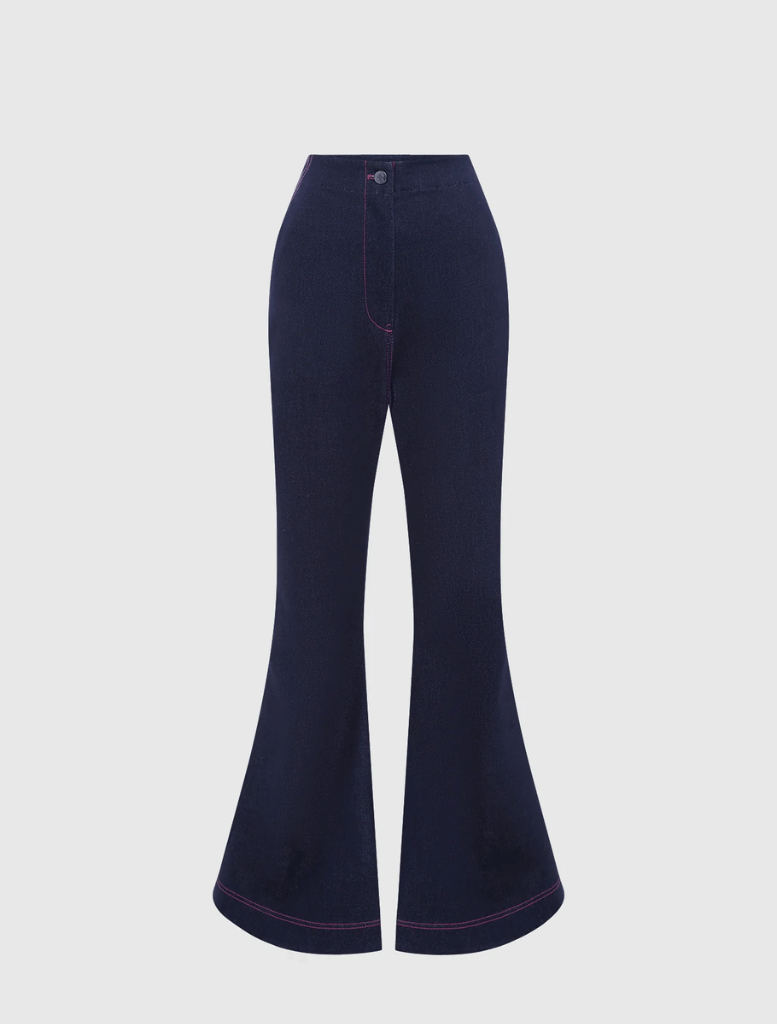 Maya Denim Flared Jeans - Indigo