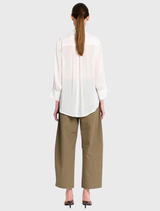 Barrel Leg Pant - Olive
