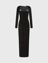 Lyon Column Gown - Black