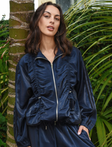 Zip To The Point Jacket - Navy