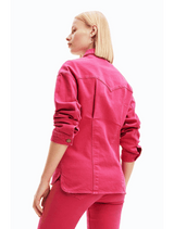 Women's Pink Denim Jacket