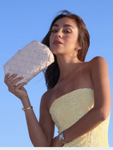 Quinn Woven Clutch - Natural