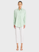 Relaxed Pocket Shirt - Palm/White