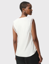 Recycled Satin Sleeveless - Winter White