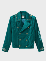 Daphne Velvet Jacket - Emerald
