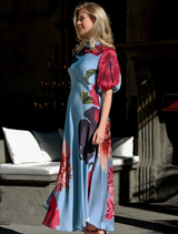 In The Limelight Dress - Blue Floral