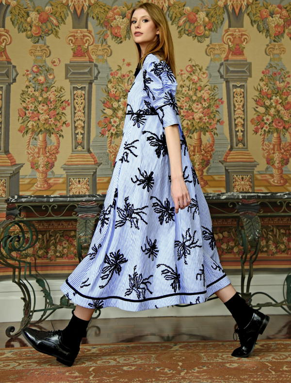 Breeze By Dress - Blue/Black