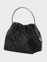 Whitney Crystal Top Handle - Black