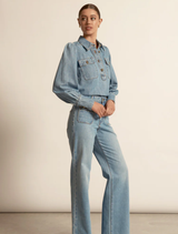 Resonate Top - Light Washed Denim