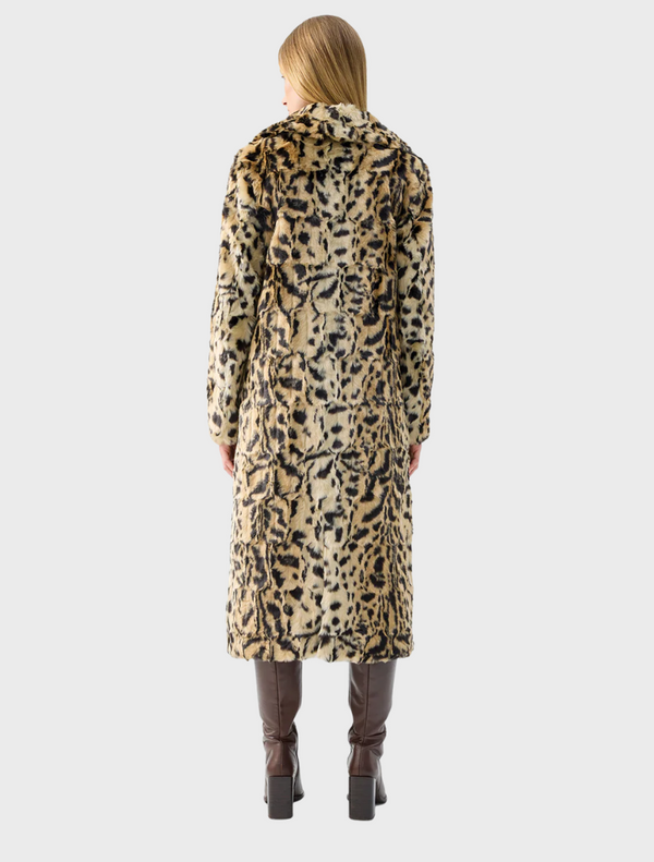 The Long Song Coat - Light Leopard