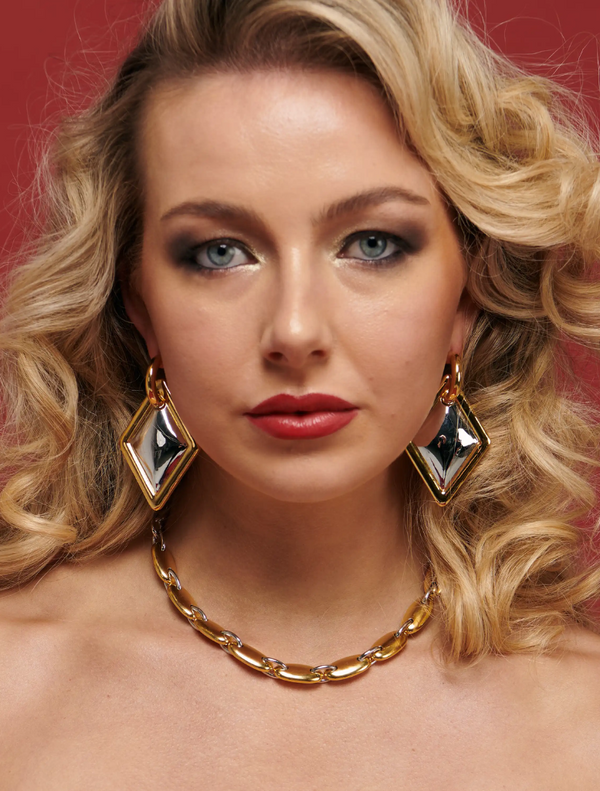 Lusso Earrings - Gold Hoop