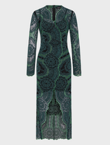 Alexa V-Neck - Emerald-Black