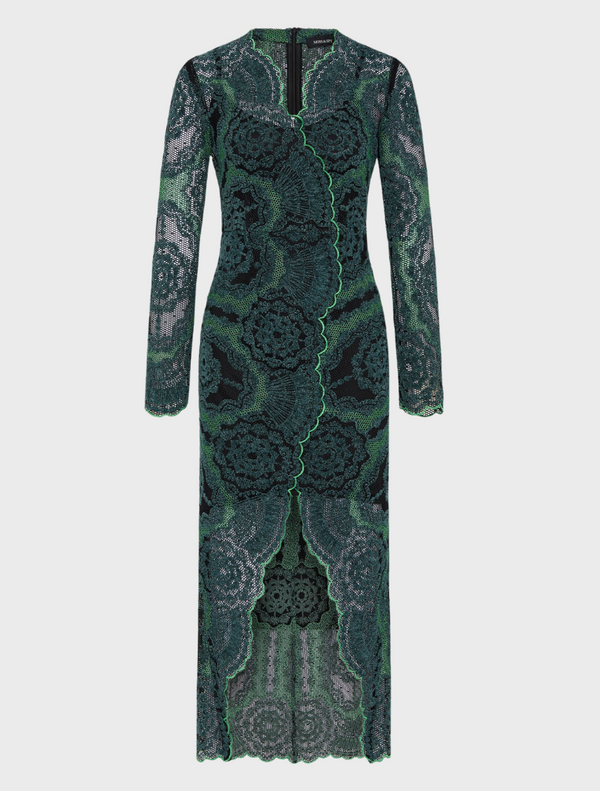 Alexa V-Neck - Emerald-Black