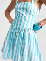 Polly Mini Dress - Caribbean Stripe
