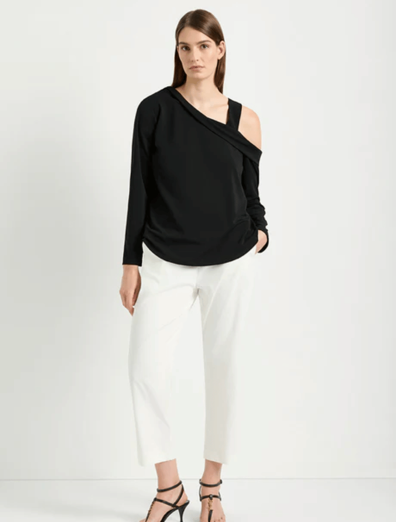 Drop Shoulder Top - Black