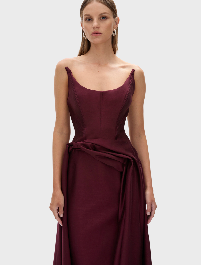 Adeline Gown - Wine