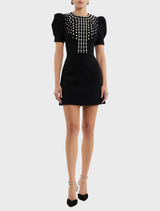 Pearly Mini Dress - Black