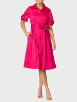 Simone Dress - Cerise