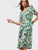 Frond Dress - Emerald Multi