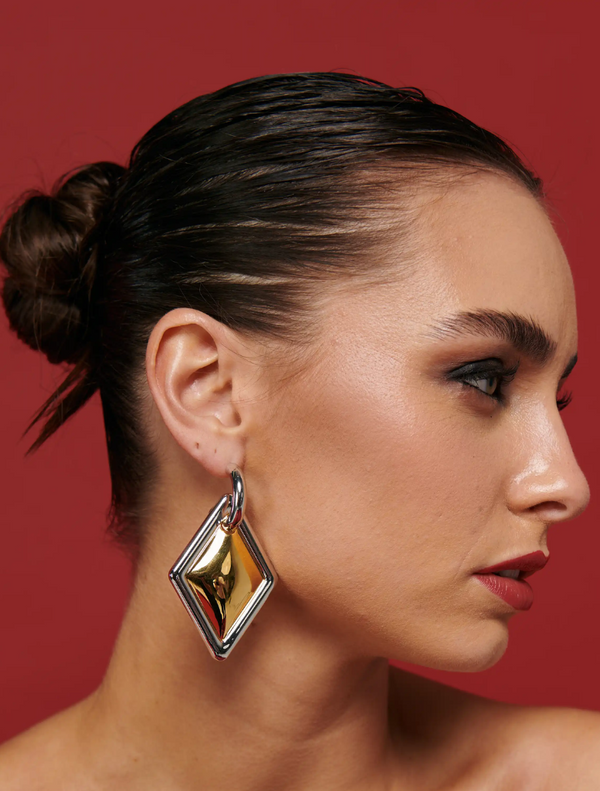 Lusso Earrings - Silver Hoop