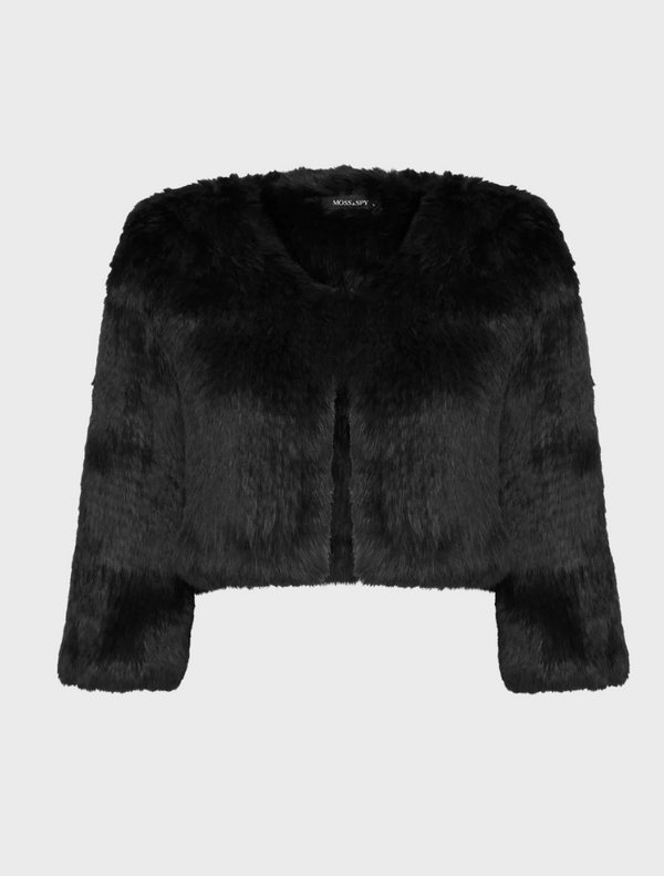 Fur Bolero - Black
