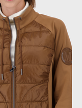 Quilted Jacket With Neoprene - Whisky