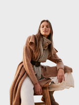 Cacoon Coat - Camel