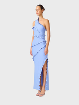 Floriana Asymmetric Gown - Brown